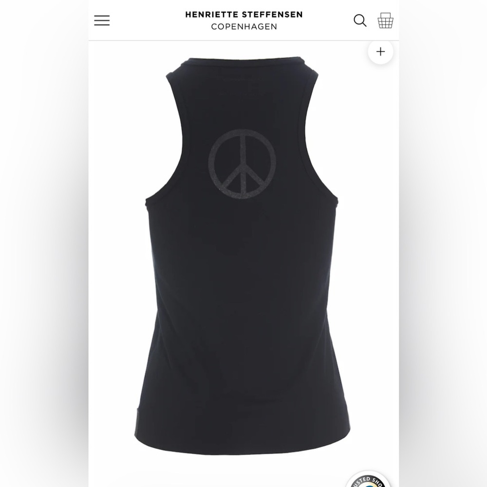 Black Peace Sign Women's Tank Top